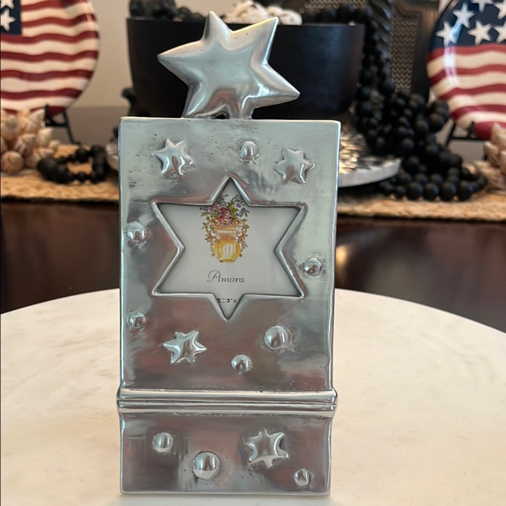 Silver Star Picture Frame